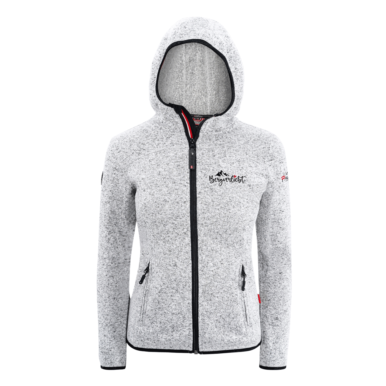 Kultjacke für Damen hellgrau Bergliebe
