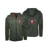 Kultjacke grün für Herren mit Wien Stickerei #Farbe_Dunkelgrün