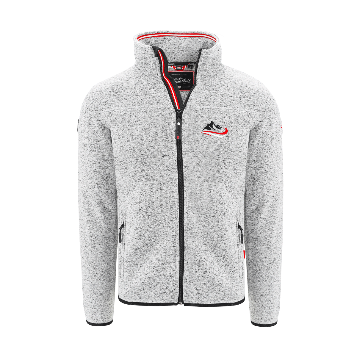 Kultjacke hellgrau Herren Ski Stick