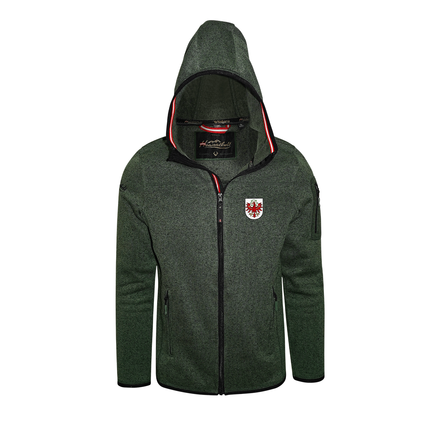 Tirol Kultjacke mit Kapuze - Das Original
