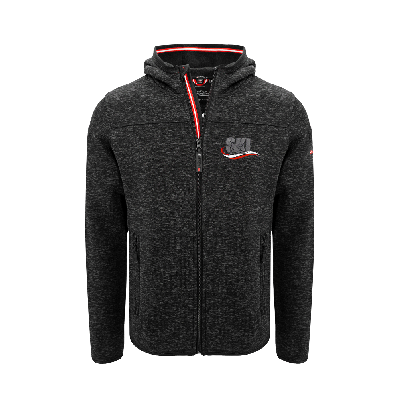 Kultjacke mit Kapuze - Ski Österreich Fahne