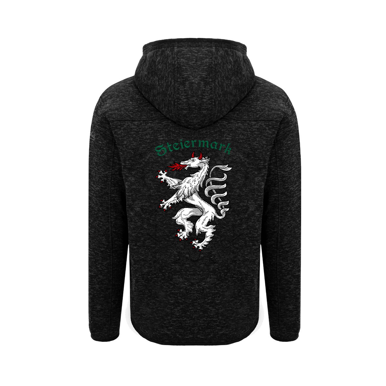 Steiermark Kultjacke mit Kapuze - Schwarz