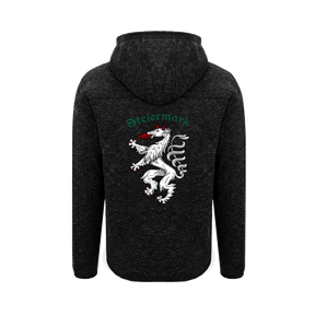 Steiermark Kultjacke mit Kapuze - Schwarz