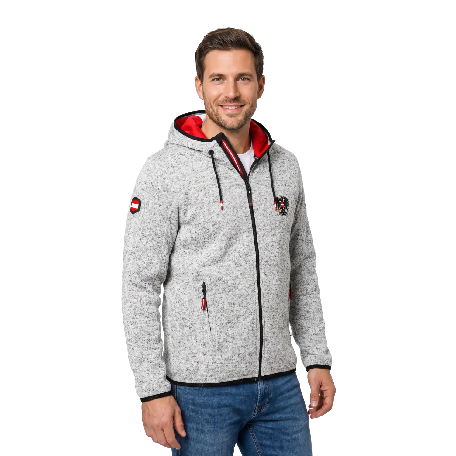 Kultjacke Hoodie Österreich Adler Herren