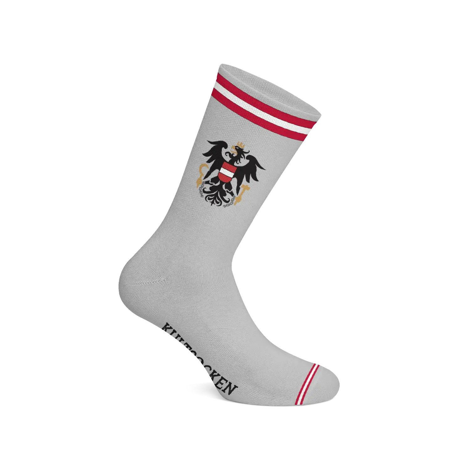 Kultsocken Österreich Adler grau