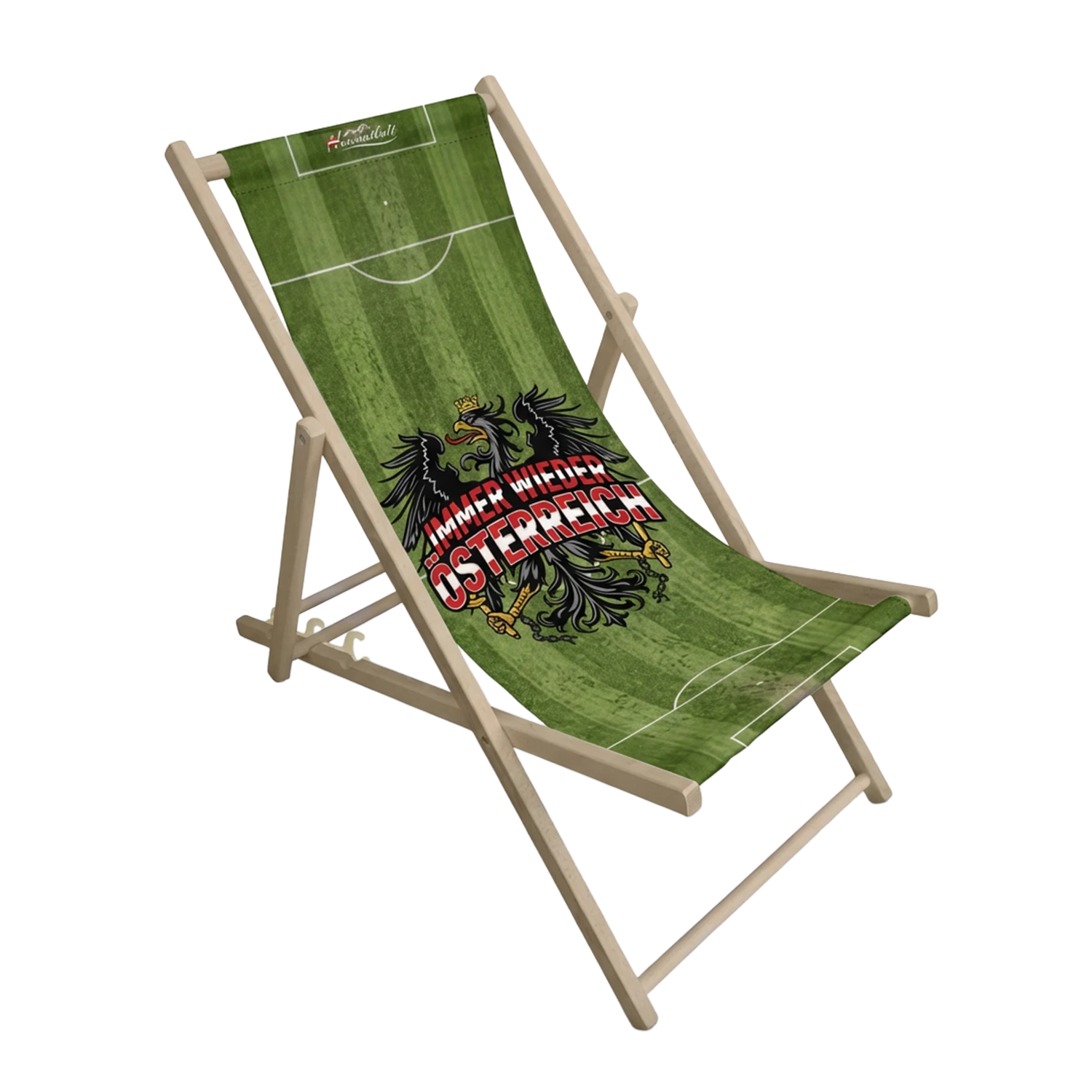 Österreich Fußball Liegestuhl - Grün