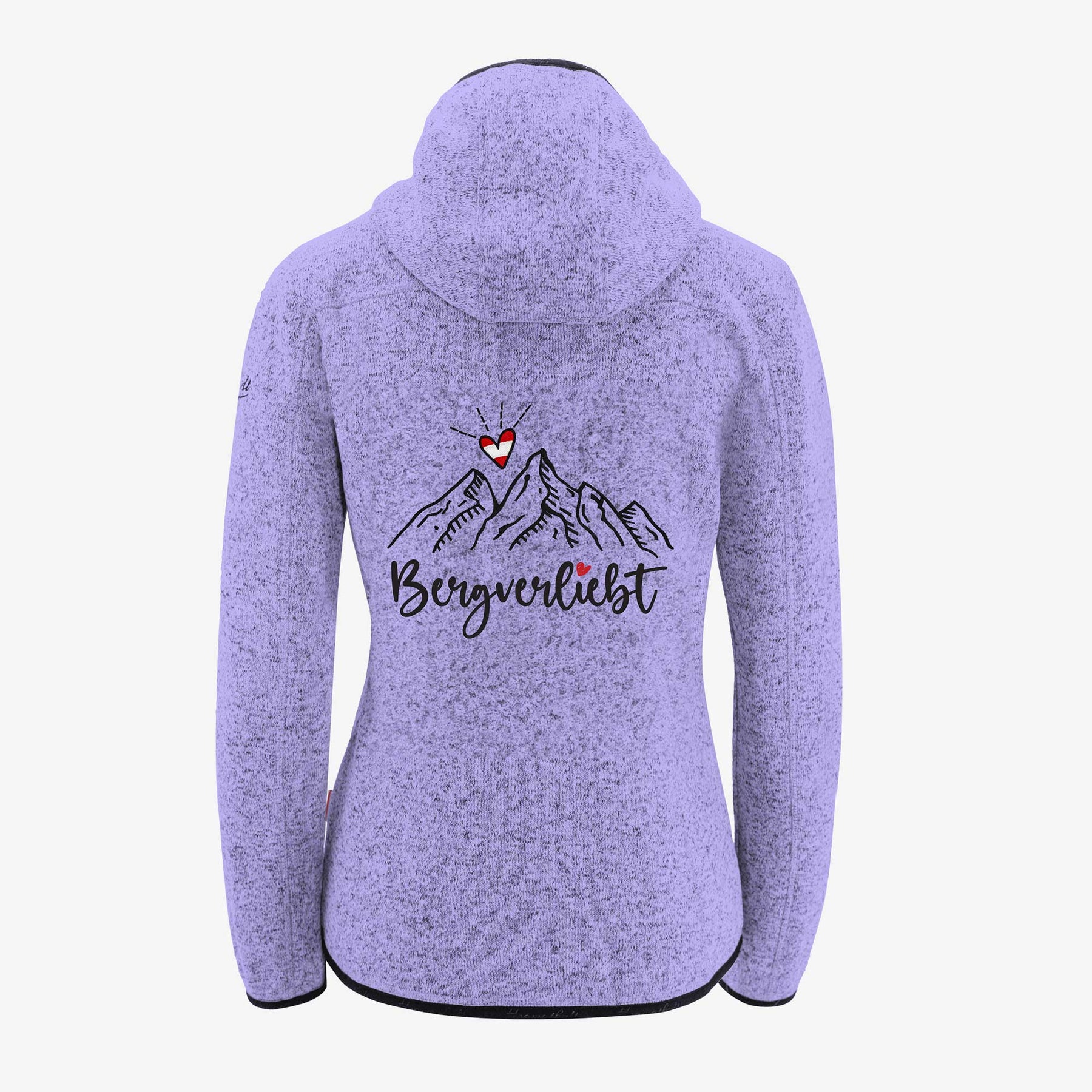Lila Bergverliebt Fleece Jacke