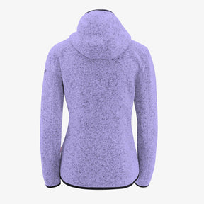 Lila Strickfleece Jacke 