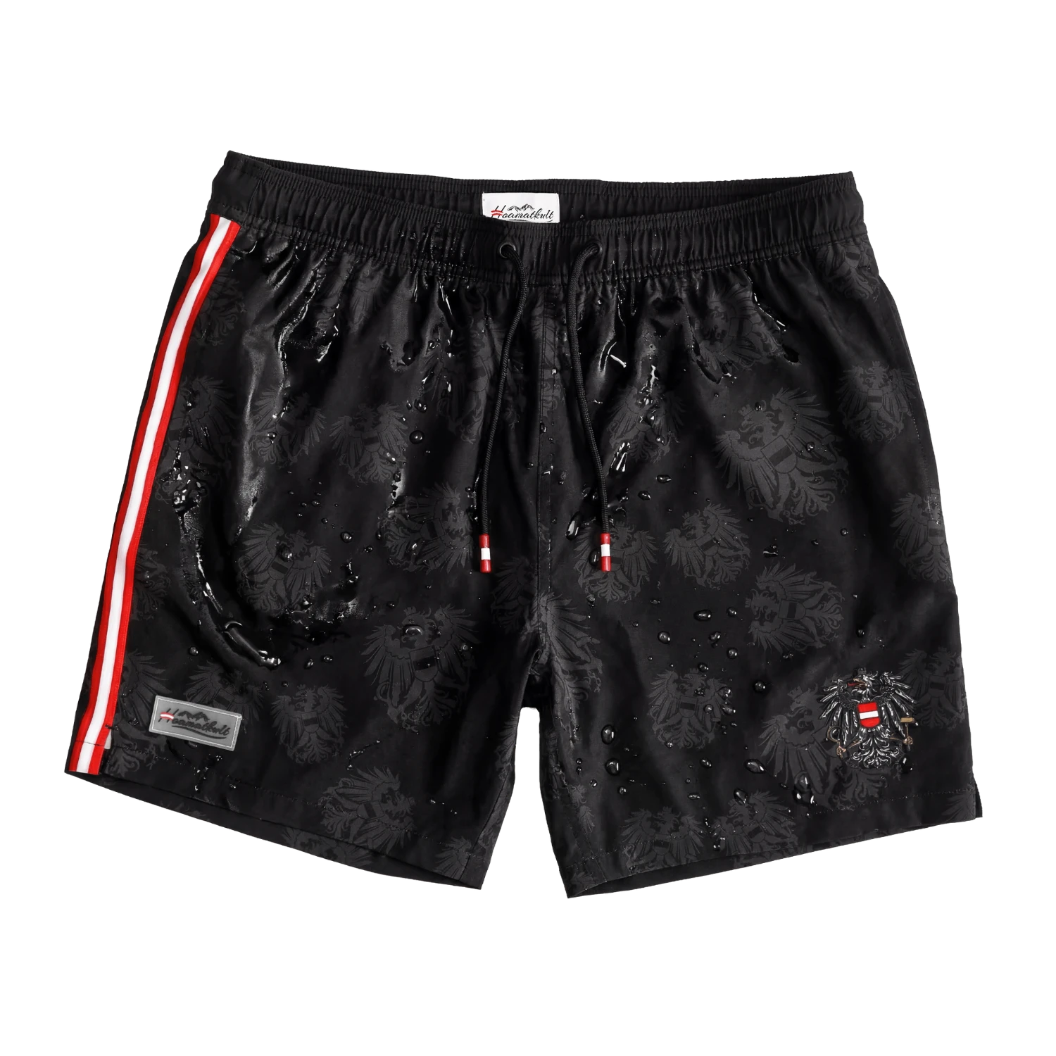 Österreich Adler Magic-Effekt Badehose - Schwarz