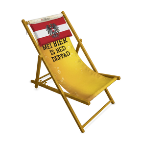 Mei Bier is ned deppad Strandstuhl Hoamatkult