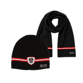 Merino Set Mütze und Schal Schwarz #Farbe_Schwarz