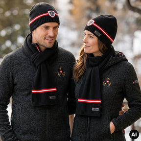 Österreich Merino Mütze & Schal Set