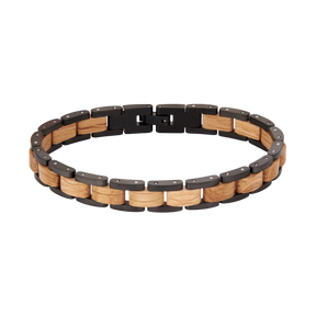 Naturholz Armband Edelstahl