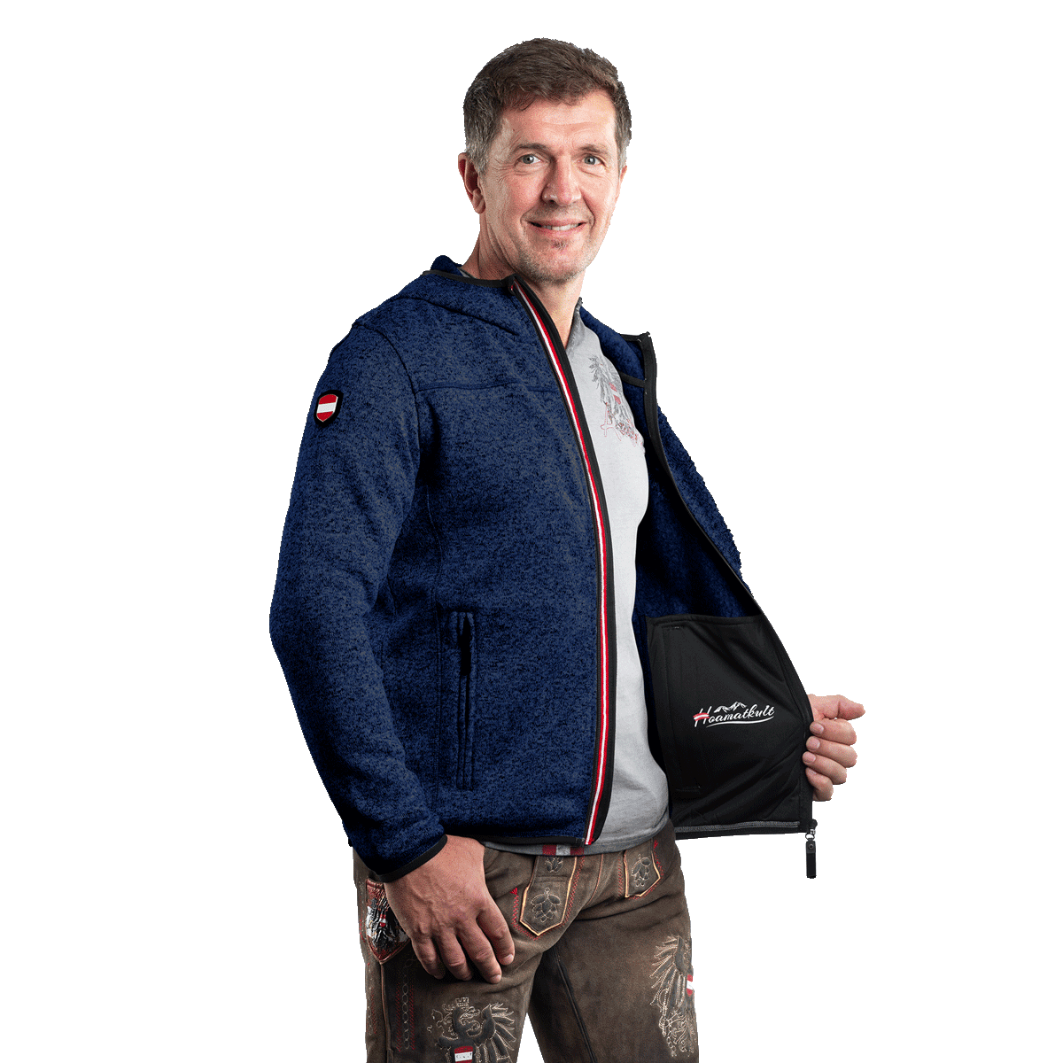 Tirol Kultjacke mit Kapuze - Das Original