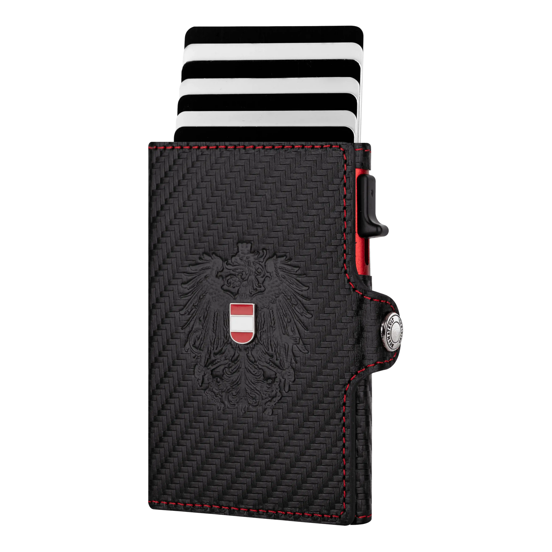 Adler Smart Wallet Bifold mit Karten-Pop-Up Funktion aus Echtleder