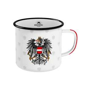 Österreich Adler Emaille Tasse Berghäferl