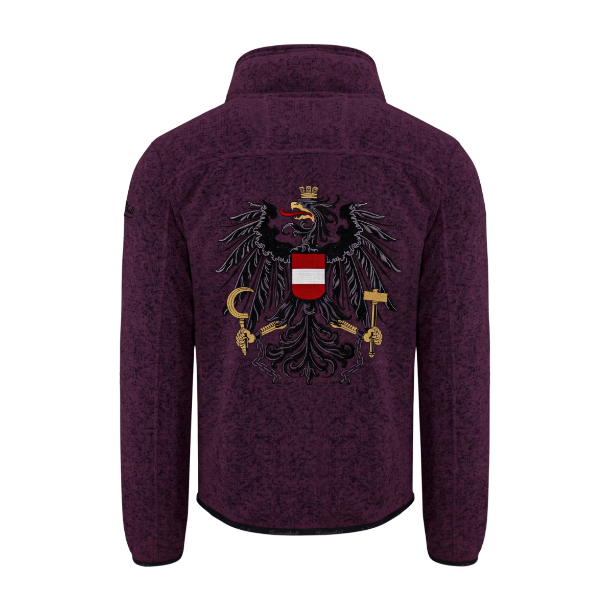 LIMITIERTE Österreich Adler Kultjacke ohne Kapuze - Bordeaux-Violett