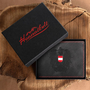 Österreich Adler Geldtasche - Vintage Leder