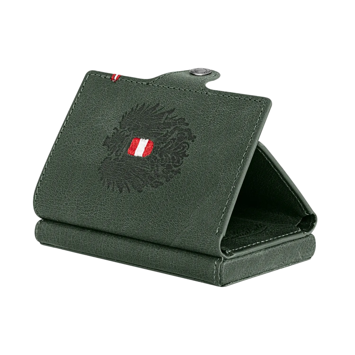 Adler Smart Wallet Trifold mit Karten-Pop-Up Funktion aus Echtleder