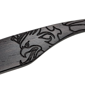 Österreich Adler Gravur Holz Sonnenbrille Zebrano schwarz