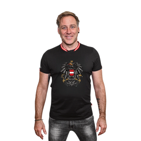 Österreich Adler Herren Shirt schwarz