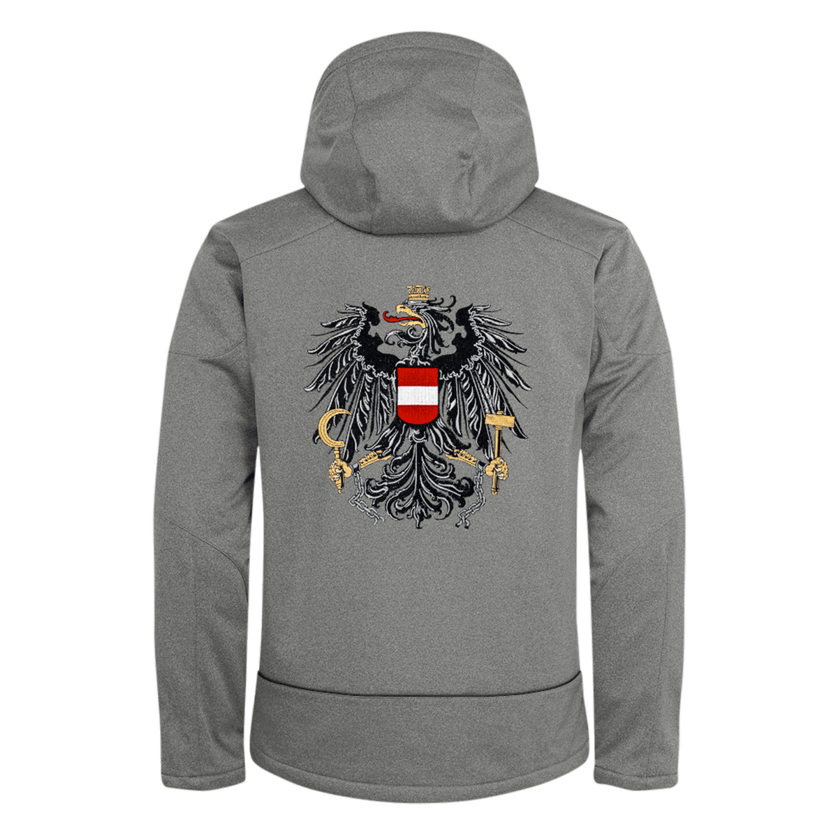 Österreich Adler Herren Skijacke grau