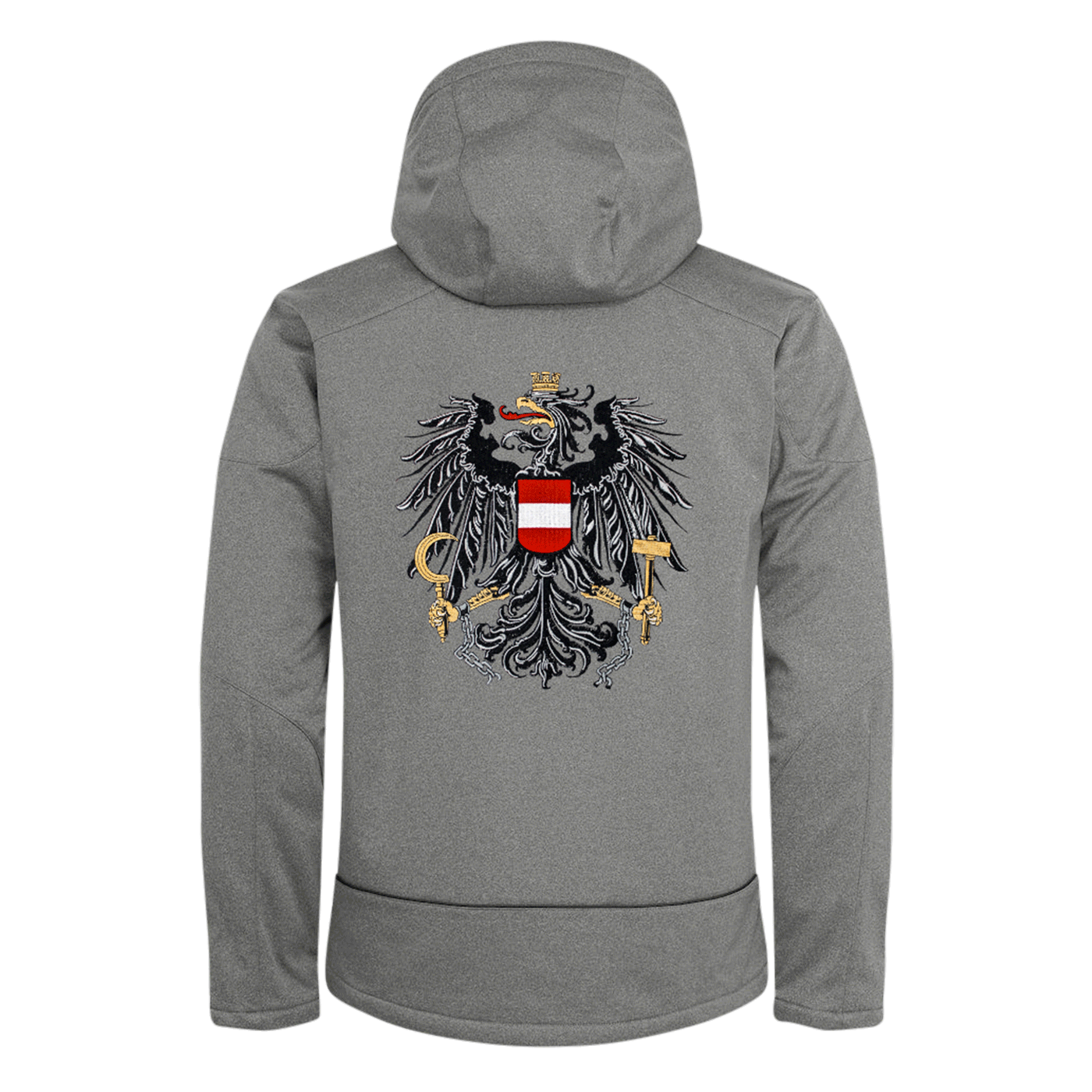 Österreich Adler Herren Skijacke grau