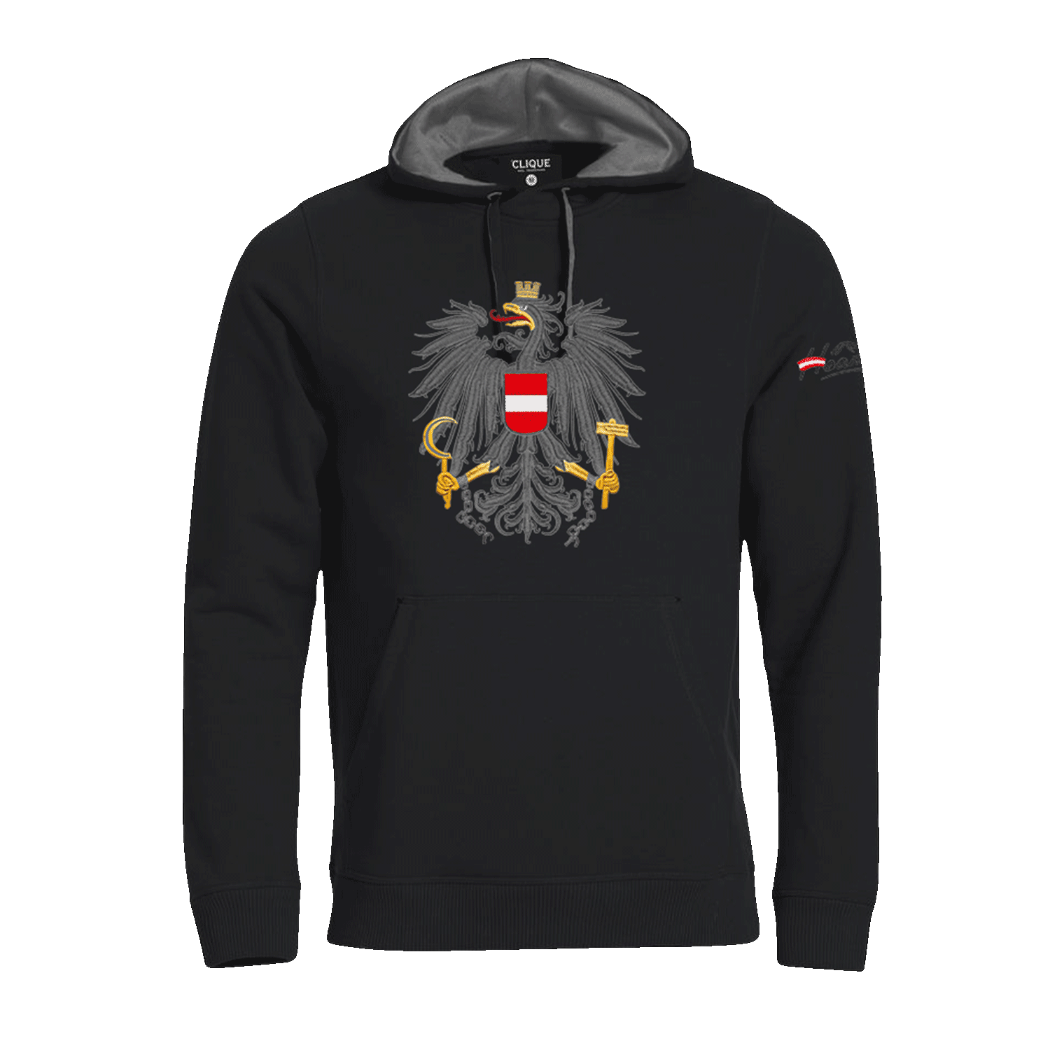 Österreich Adler Hoodie (Stick)