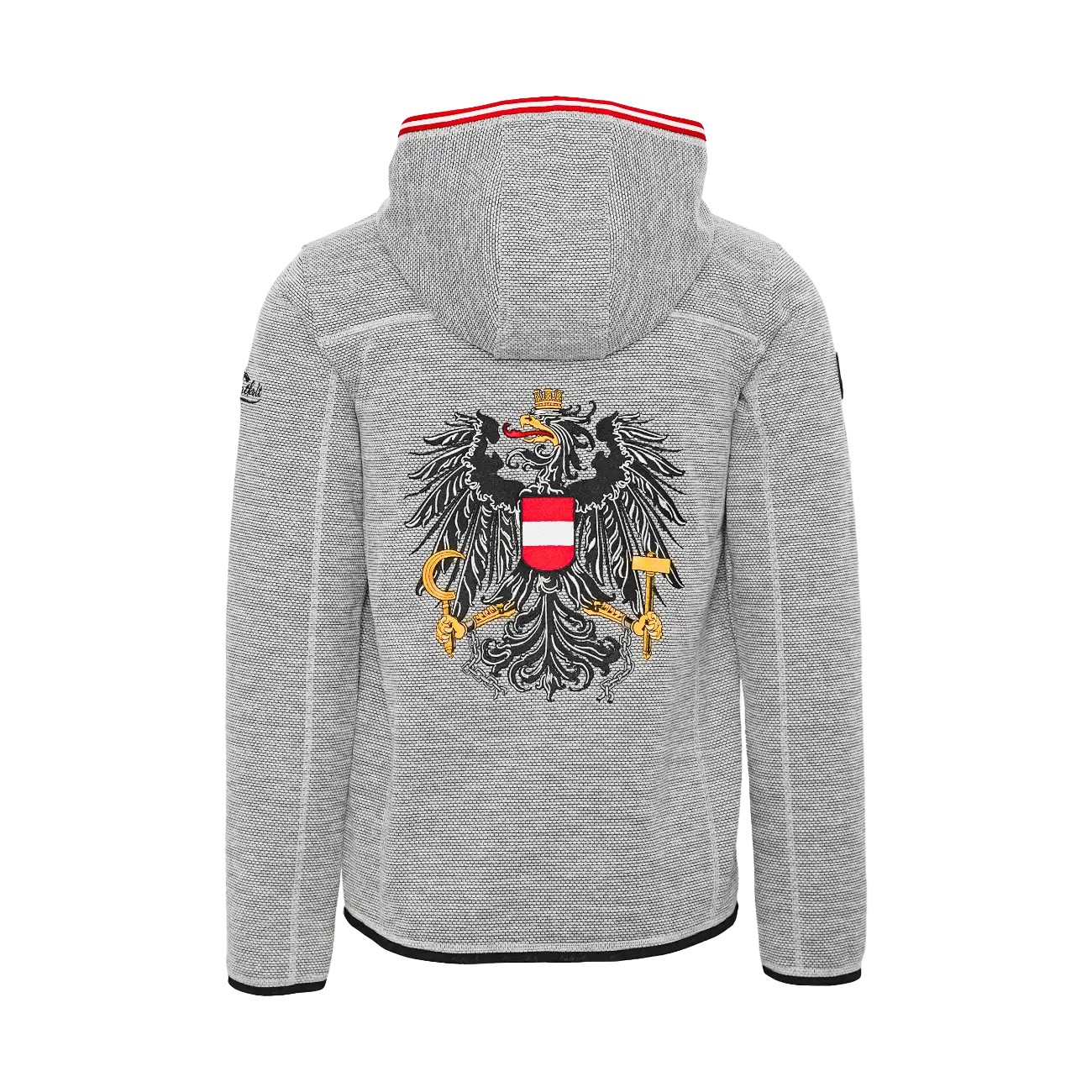 Österreich Adler Kultjacke mit Kapuze - Dobby Fleece