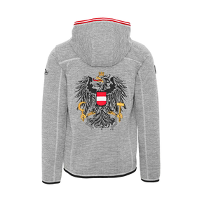 Österreich Adler Kultjacke mit Kapuze - Dobby Fleece