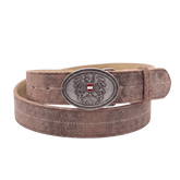 Österreich Adler Ledergürtel Lederhose Herren #Farbe_Vintage-Braun