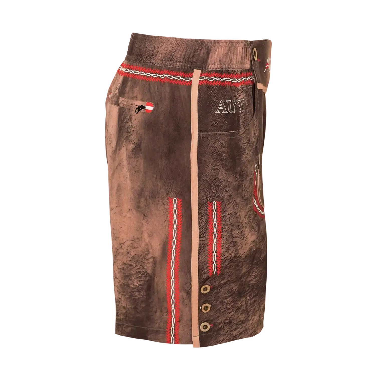 Österreich Adler Lederhose Badeshorts