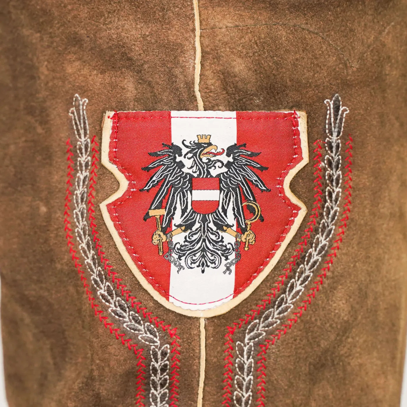 Kult Lederhose Österreich Adler - Klassik Braun