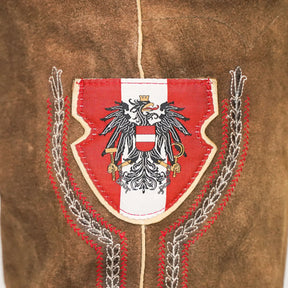 Kult Lederhose Österreich Adler - Klassik Braun