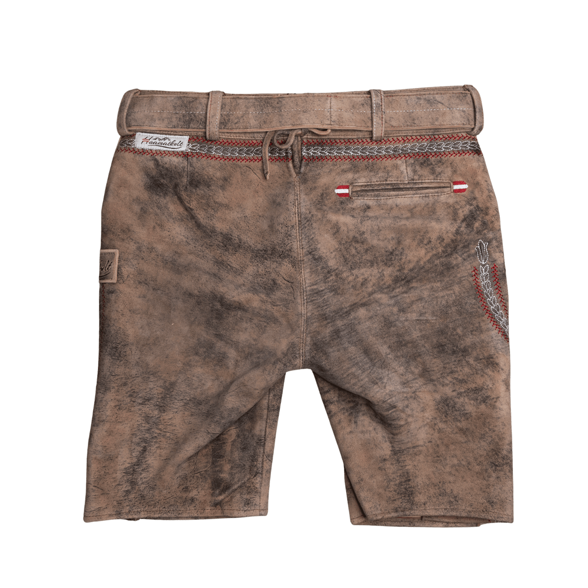 Kult Lederhose Österreich Adler - Vintage Braun