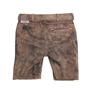 Kult Lederhose Österreich Adler - Vintage Braun