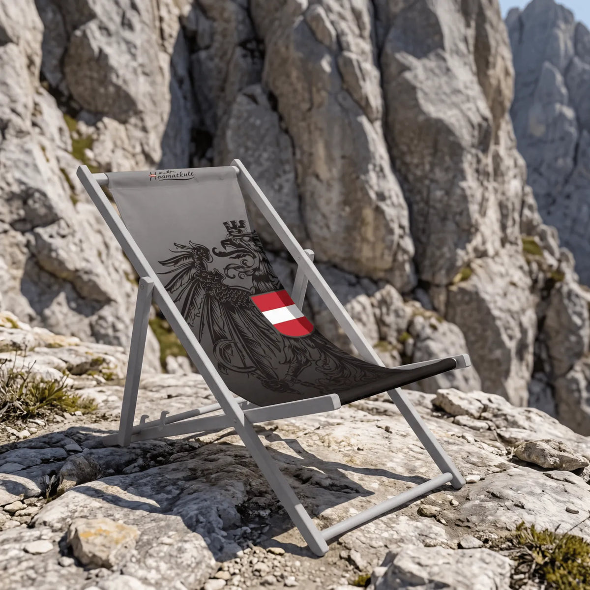 Österreich Adler Liegestuhl Felsen Gebirge