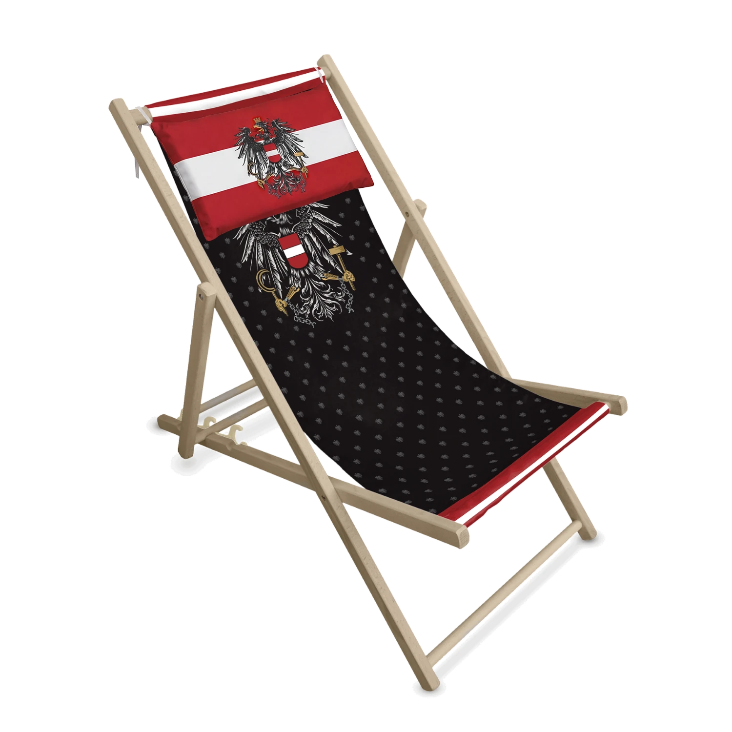 Österreich Adler Liegestuhl "Black Edition"