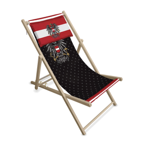 Österreich Adler Liegestuhl "Black Edition"