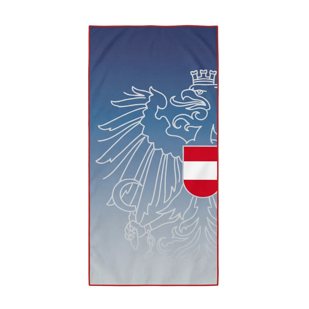 Österreich Adler Mikrofaser Badetuch dunkelblau #Farbe_Dunkelblau/Hellblau