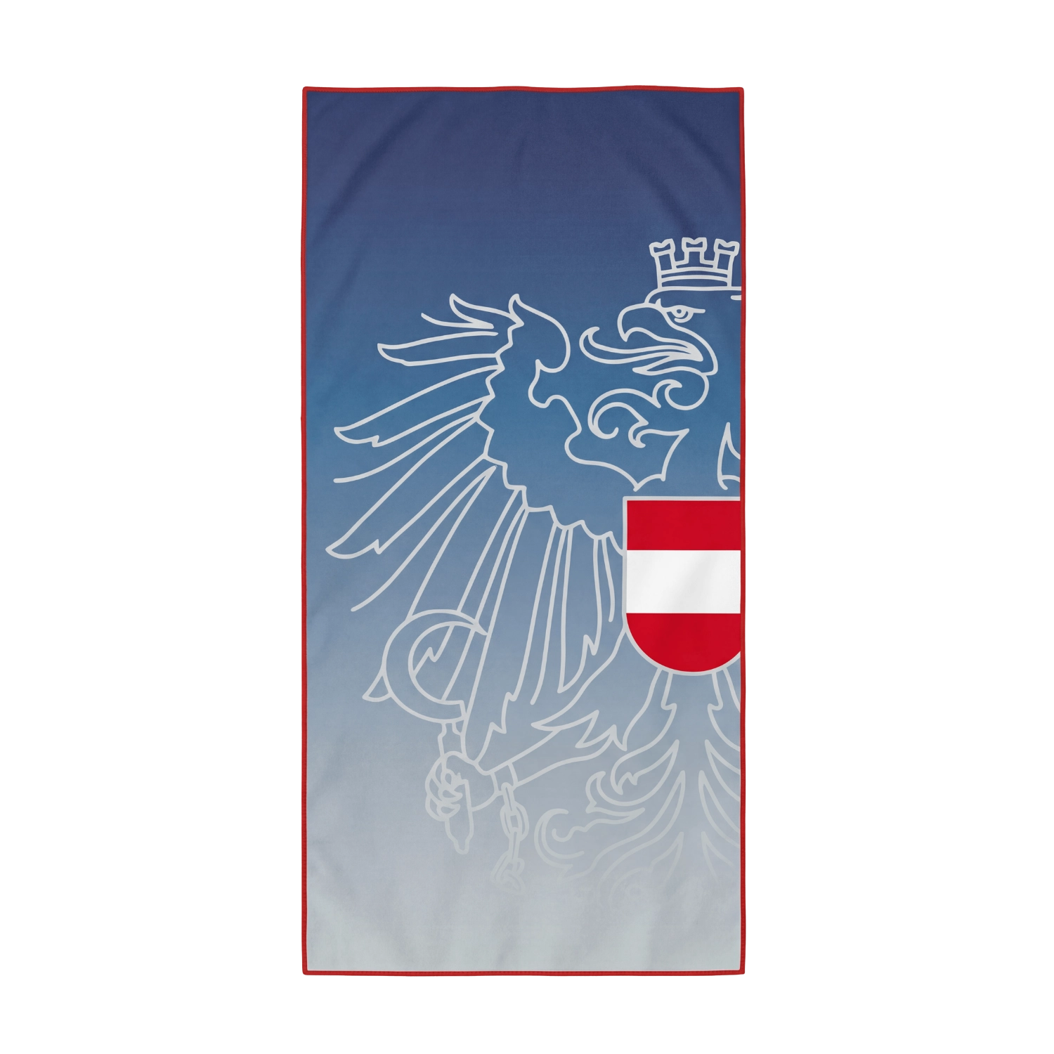 Mikrofaser Badetuch Österreich Adler - Dunkelblau