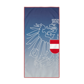 Österreich Adler Mikrofaser Badetuch dunkelblau #Farbe_Dunkelblau/Hellblau