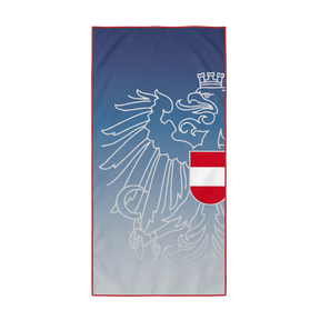Mikrofaser Badetuch Österreich Adler - Dunkelblau