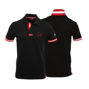 Immer wieder Österreich Poloshirt - Schwarz