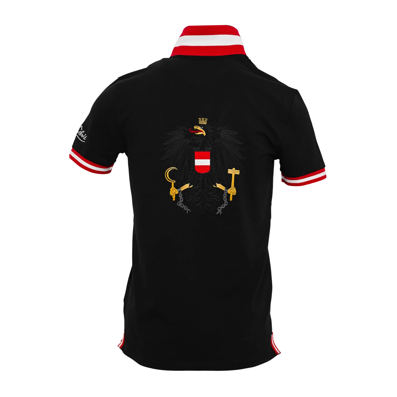 Immer wieder Österreich Poloshirt - Schwarz