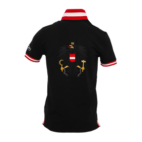 Immer wieder Österreich Poloshirt - Schwarz