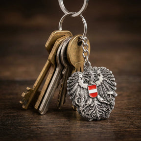 Österreich Adler Schlüsselanhänger Edelmetall