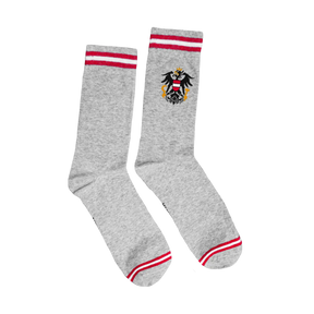 Österreich Adler Socken grau