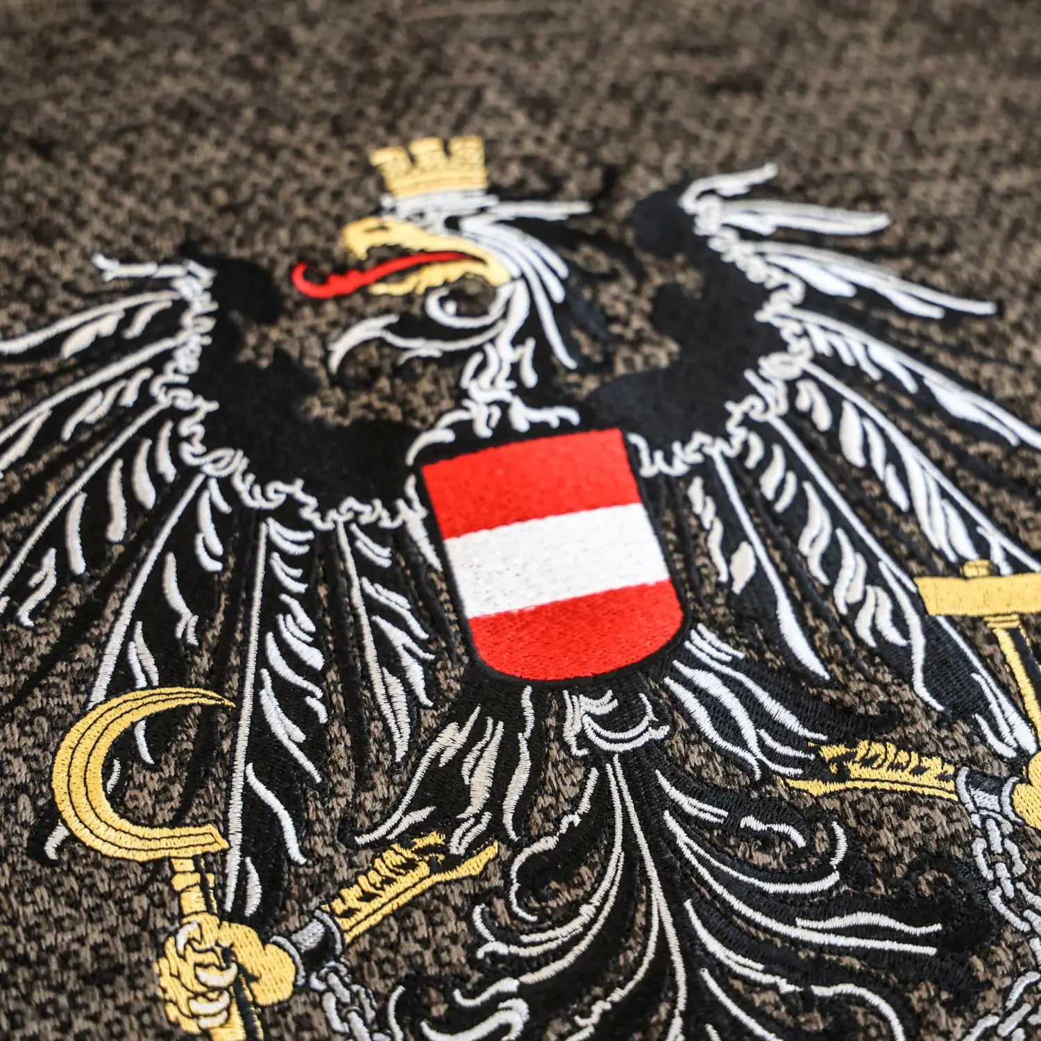 Österreich Kultjacke ohne Kapuze - Strickoptik