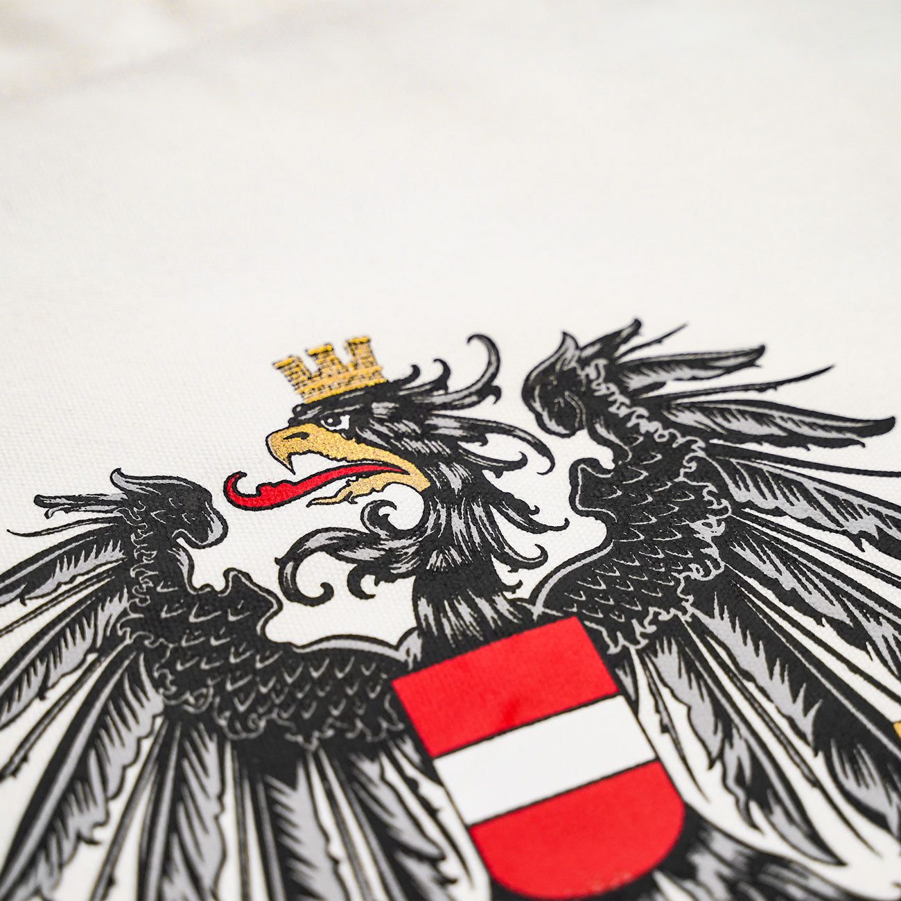 Österreich Adler Stofftasche weiß